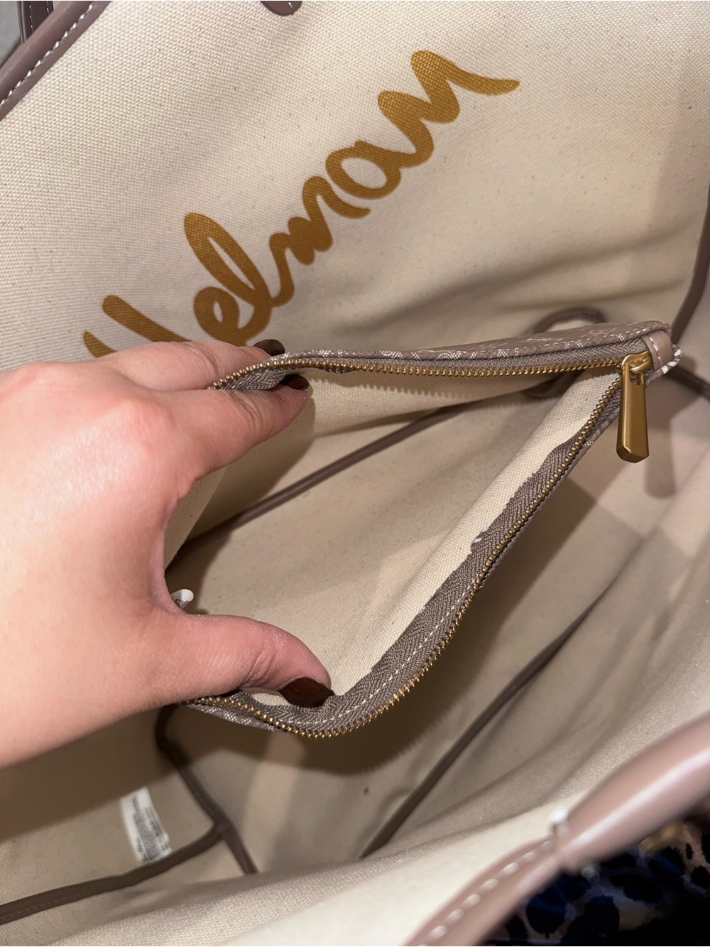 Sam Edelman Large Harper Monogram Shopper Tote - Picture 7 of 8